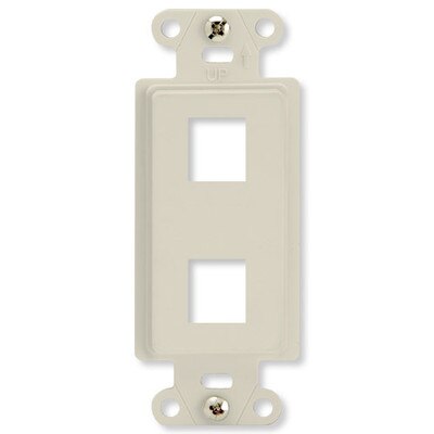 On-Q/Legrand Keystone Decorator Strap, 2-Port